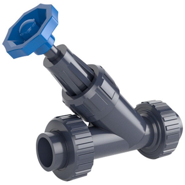 Кутовий вентиль ПВХ Hidroten 1021011, клейове з'єднання d20 Київ - фото 1