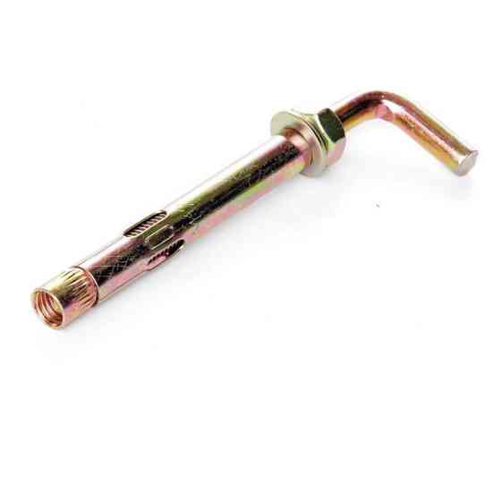 Анкер з кожухом та гайкою з L-крюком М8*40 цинк жовтий Харків