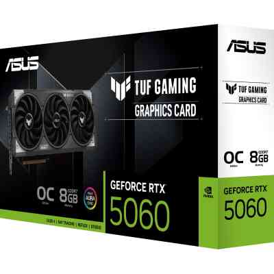 Відеокарта ASUS GeForce RTX5060 8Gb TUF GAMING OC (TUF-RTX5060-O8G-GAMING) Вінниця