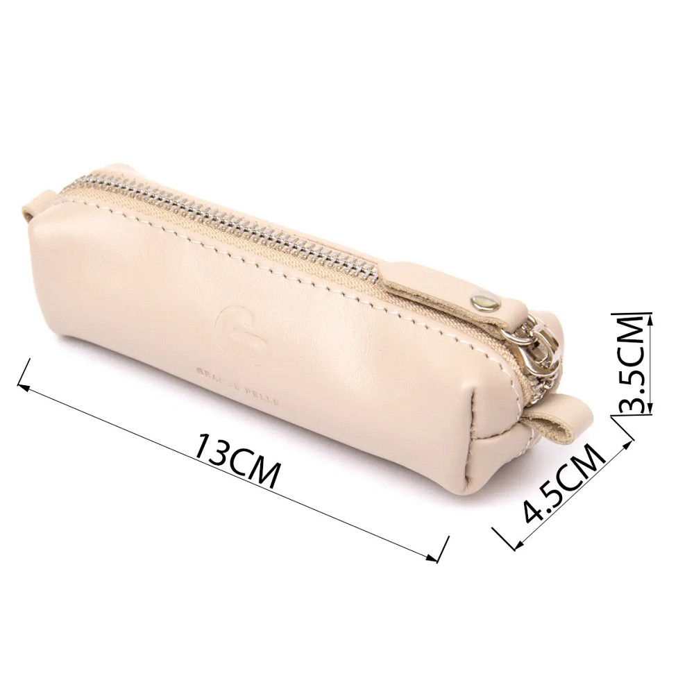 Шкіряна ключниця Бежевий (GRANDE PELLE) Київ - фото 8