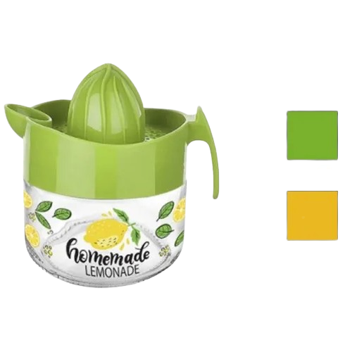 Соковитискач ручний для цитрусових 3000мл скло з малюнком КС-402 ELIF Житомир