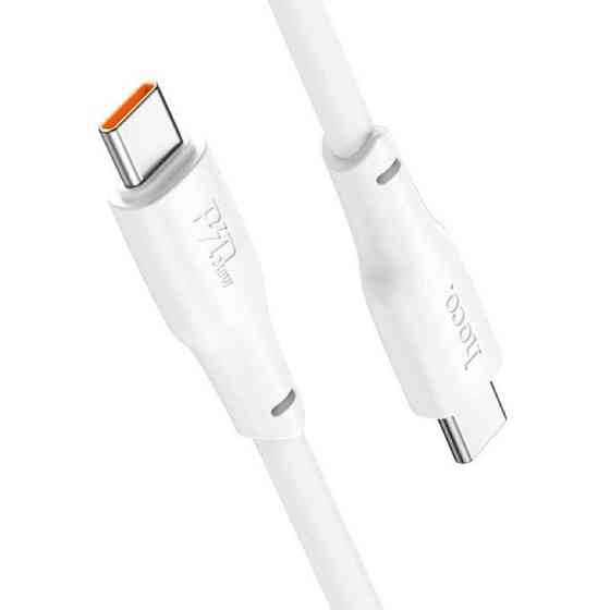 Кабель HOCO X93 Type-C to Type-C 100W, 1m, TPE, TPE connectors, White Одесса