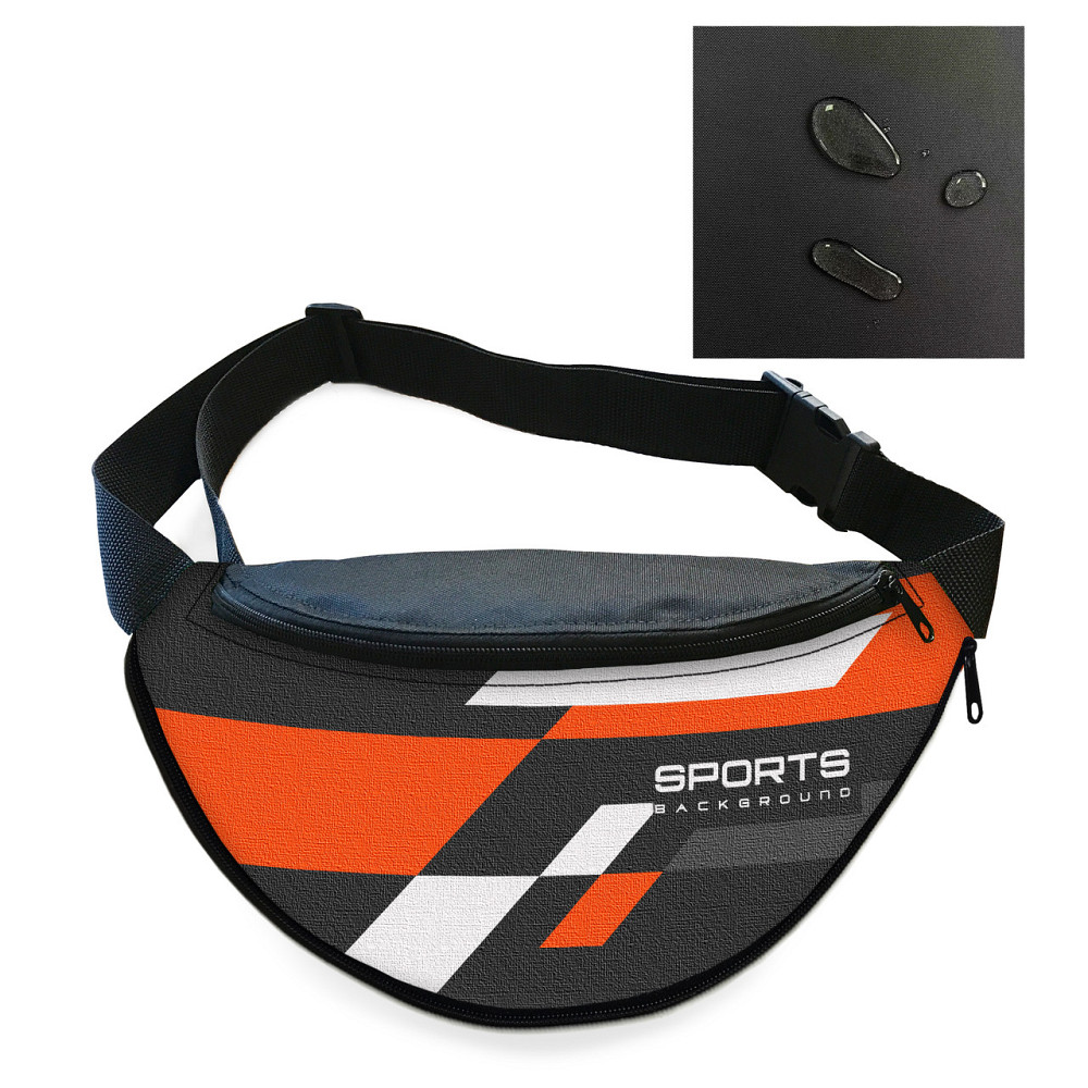 Сумка-бананка чоловіча/жіноча Sport 32×16 см з розширювачем поясна сумка або сумка через плече (02902) Київ - фото 2