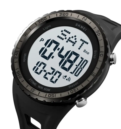 Годинник чоловічий наручний спортивний Skmei 2192 (Чорний з білим) Київ