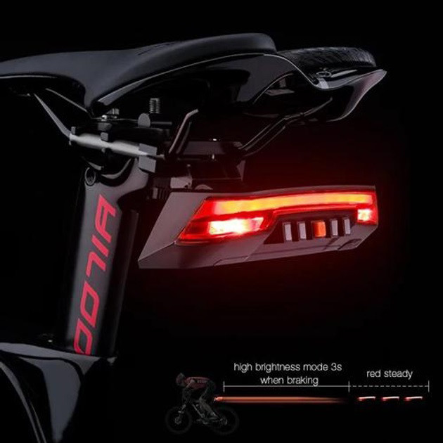 Мигалка з поворотниками для велосипеда 0118-A9, Стоп-сигнал-поворот велосипедний в зборі TC-61 Івано-Франківськ - фото 3