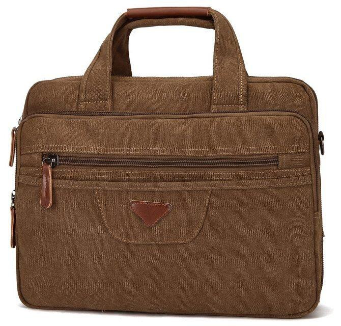 Сумка текстильная для ноутбука Vintage 20183 Коричневая Киев - изображение 1