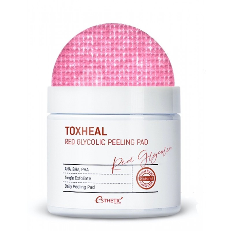 Очищающие пилинг-диски для лица Red Glycolic Peeling Pad Esthetic House 100 шт Киев - изображение 4