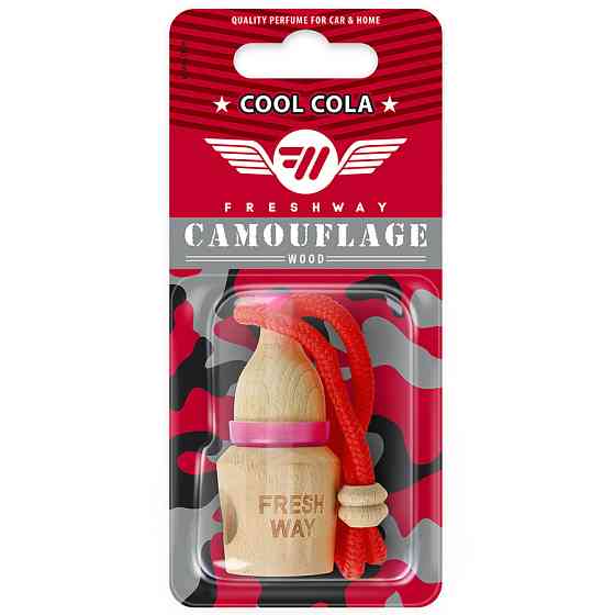 Ароматизатор для авто пробка "Camouflage Wood" Cool Cola (Крута Кола) 5мл FreshWay Київ