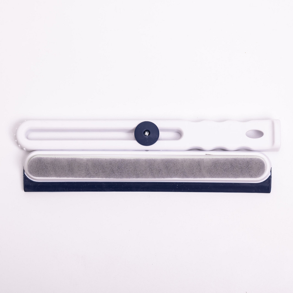 Household Скребок для миття скла складний з абразивною губкою та гумовим лезом для вікон дзерка Киев - изображение 3