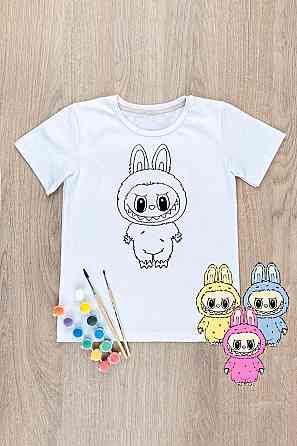 Футболка-розмальовка дитяча Лабубу Київ