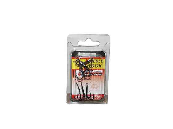 Гачок потрійний №4 T-3 (5шт/уп) арт.33-06-004 ТМ FISHING ROI Київ