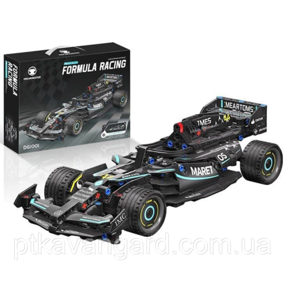Конструктор формула №1 автомобіль гоночний болід DG 1001 чорний Хмельницький