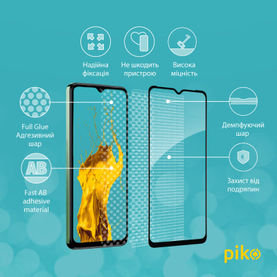 Стекло защитное Piko Full Glue Tecno Spark 10C Black (1283126564925) Винница - изображение 3