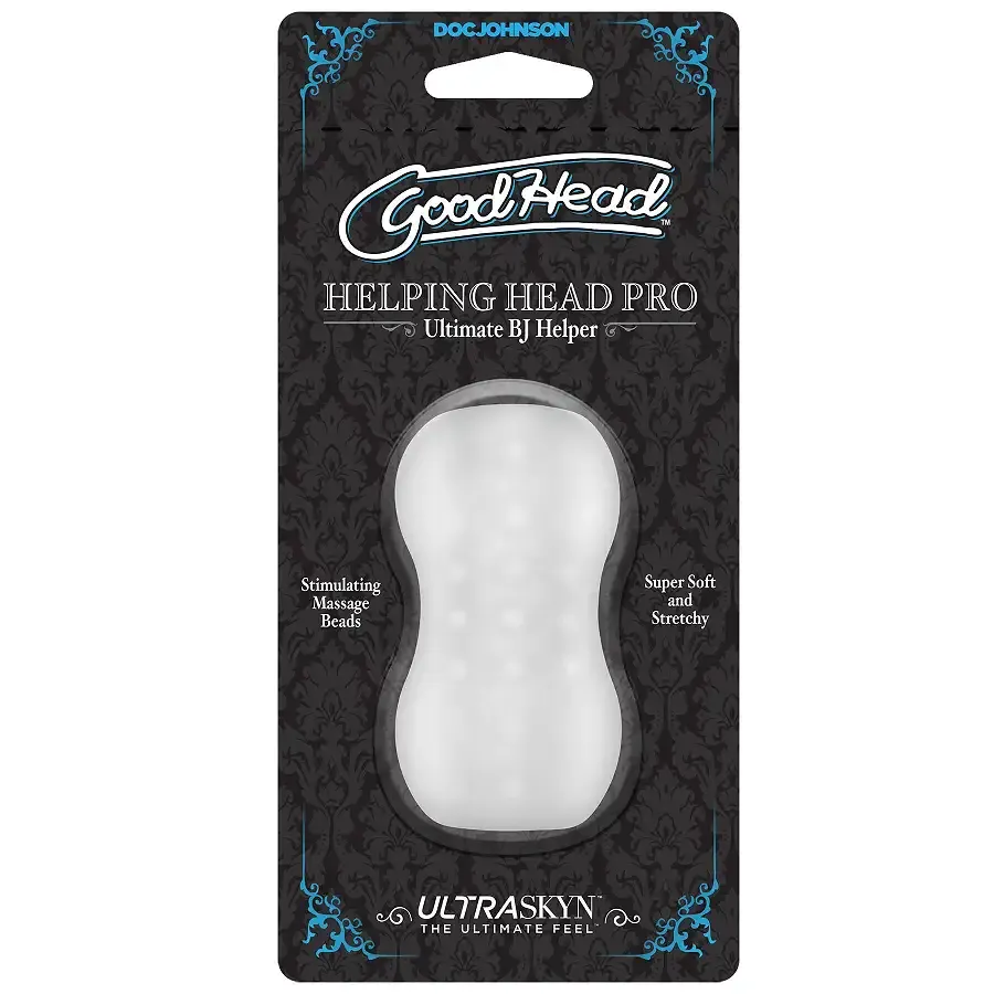 Мастурбатор Doc Johnson GoodHead – Helping Head Pro – Frost Львів - фото 2