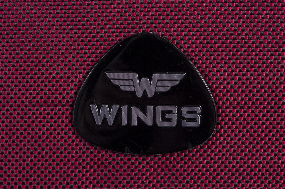 Валіза тканинна WINGS 6802 велика 75 см бордова 4 колеса Київ - фото 4