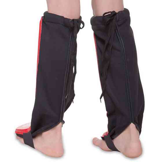 Защита голени и стопы для единоборств Zelart ZB-7024 размер L-XL цвета в ассорт. Защита для боевых искусств Киев