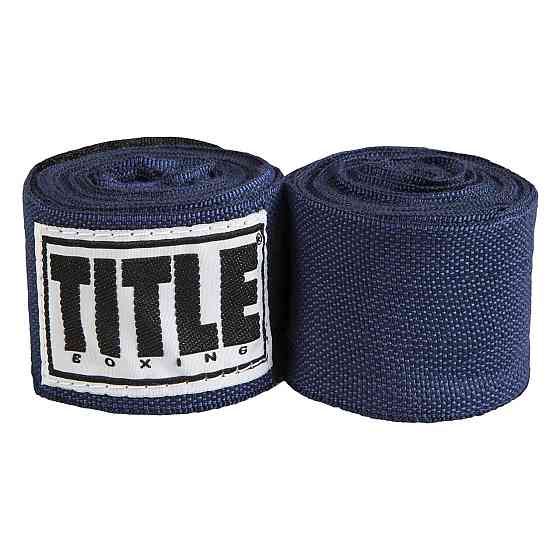 Бинти для боксу TITLE Boxing Select 180" Semi Elastic Mexican Navy (4.5м.) Каменское