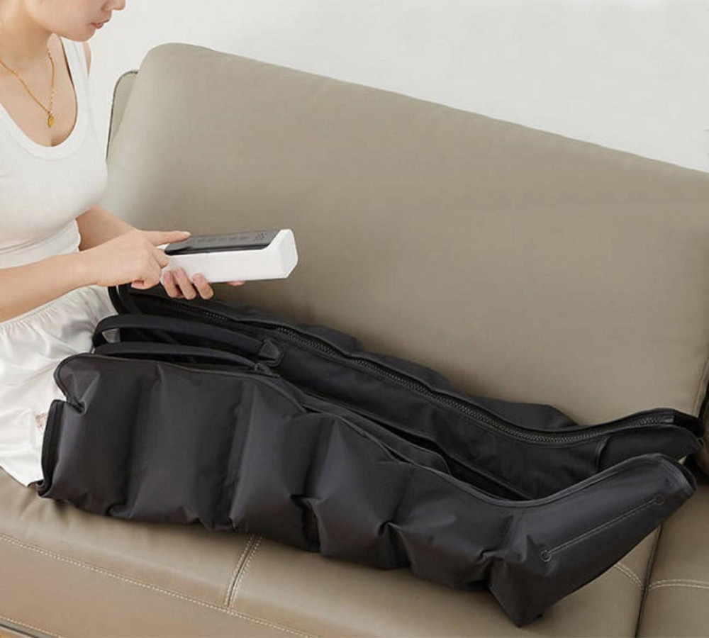 Масажер для ніг Luyao LY-670 повітряно-компресійний 6 камер (3 режими) Чорний Вінниця - фото 8