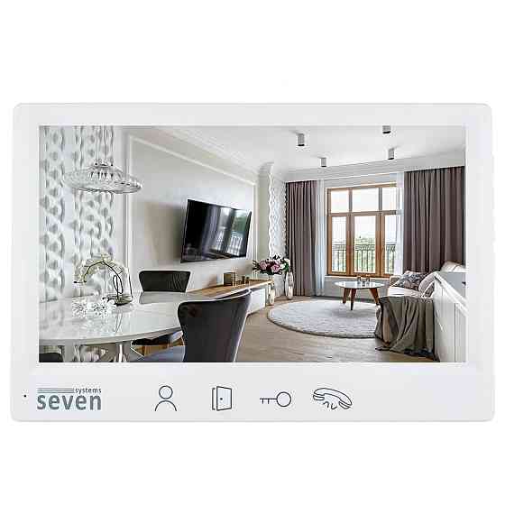 Відеодомофон 7 дюймів SEVEN DP–7571 FHD white Київ