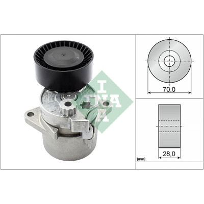 Натягувач ременя з роликом INA 533 0017 10 Вінниця - фото 1