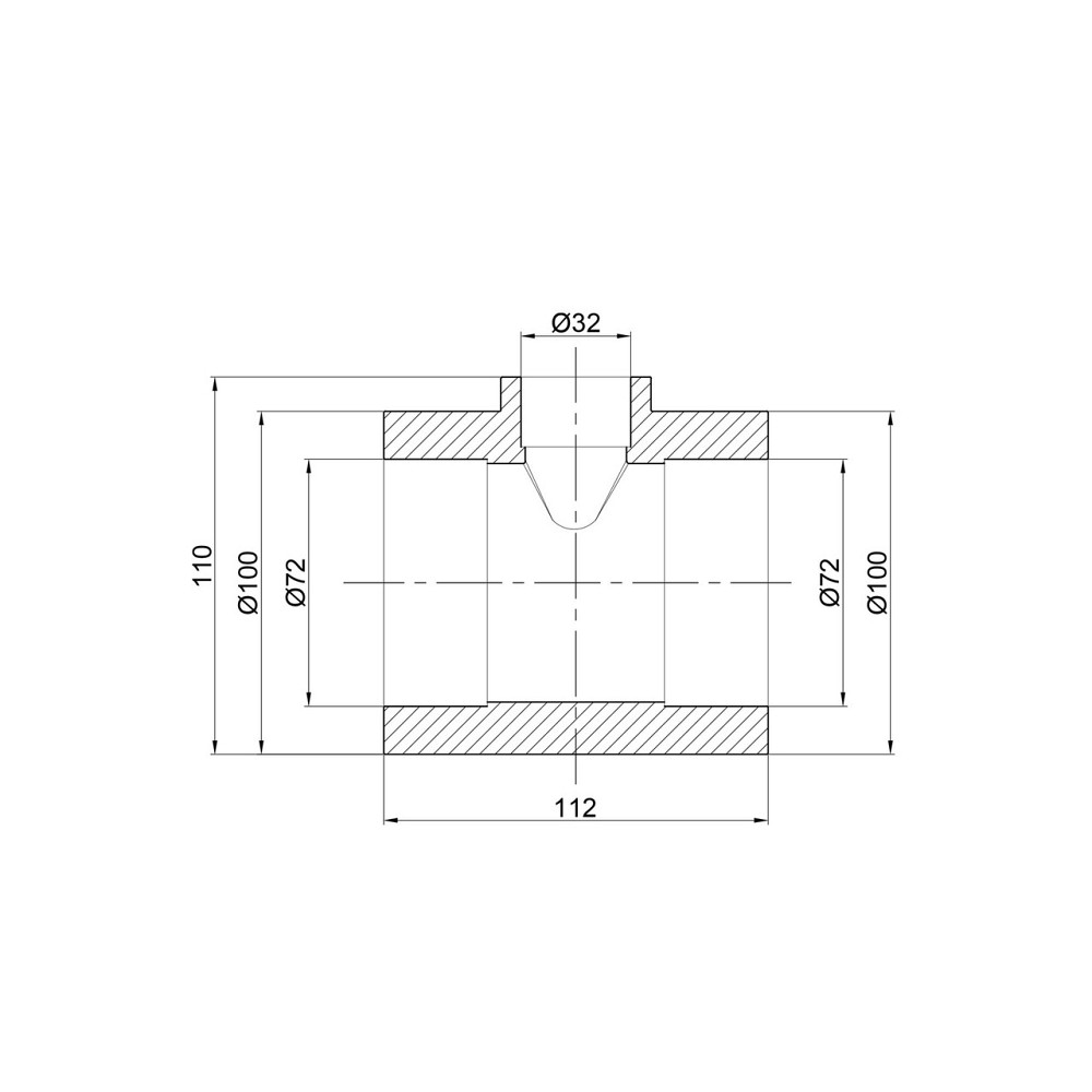 Тройник PPR Thermo Alliance 75х32х75 Київ - фото 2