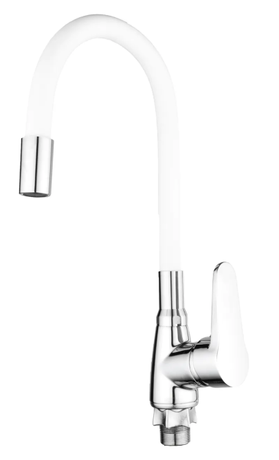 Кухонний змішувач Mixxus Elvis 014 Nut Refl.White без підводки MI6309 Харків - фото 1