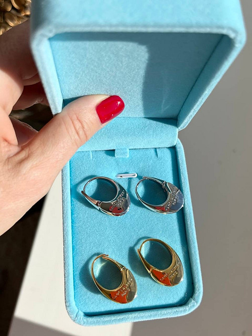 Сережки Saint Laurent у білому золоті Одеса - фото 7