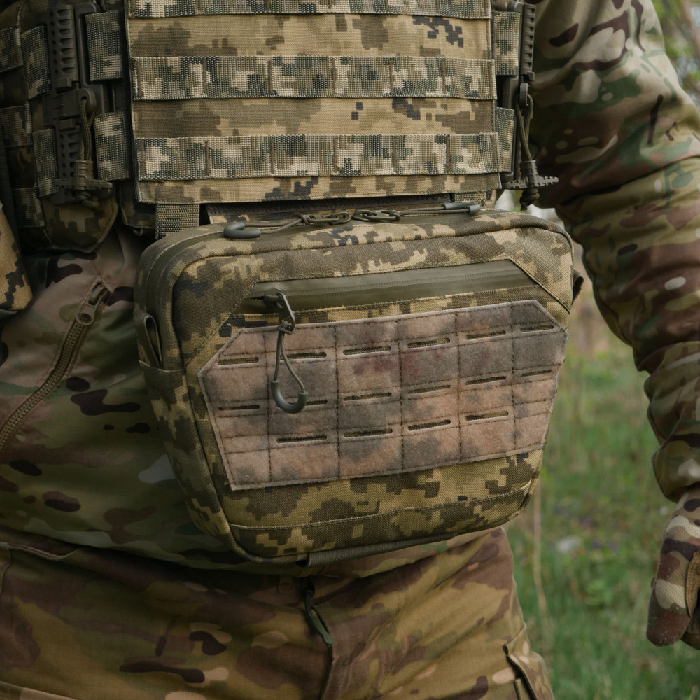 Сумка-напашник XL Kiborg GU Cordura Pixel. Сумка напашник пиксель с велкро панелью Киев - изображение 7