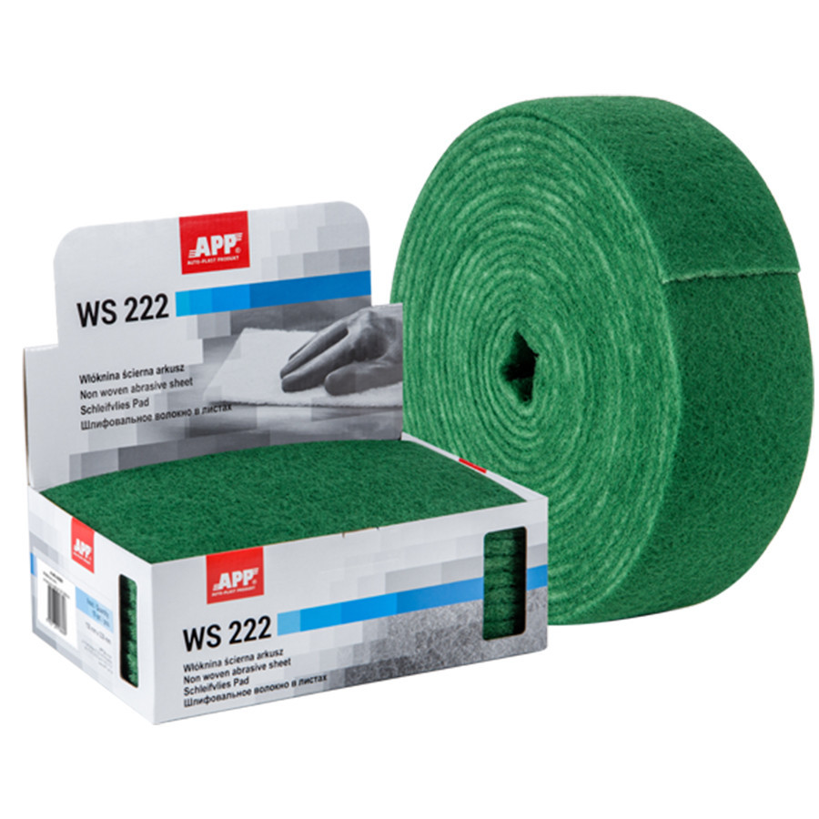 Волокно абразивне APP (скотч-брайт), крупноабразивне (P240-280), зелений, рулон 100ммx10м, 06ZR200 Винница - изображение 1