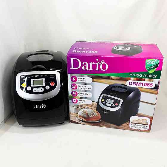 Хлебопечка с регулируемой корочкой DARIO DBM 1065 600 Вт, 19 програм, Хлебопечь дисплей XB-53 Львов