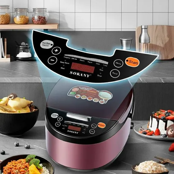 Мультиварка-рисоварка SK-07078 6 л, 900 Вт, електронне управління, антипригарна каструля, розумні функції Одеса