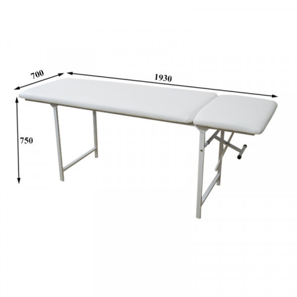 Масажний стіл-кушетка UK20 Стаціонарна, 70 см, білі ніжки Київ - фото 2