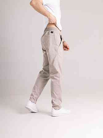 Чоловічі бежеві штани демісезонні котонові прямого крою Pobedov Step Київ