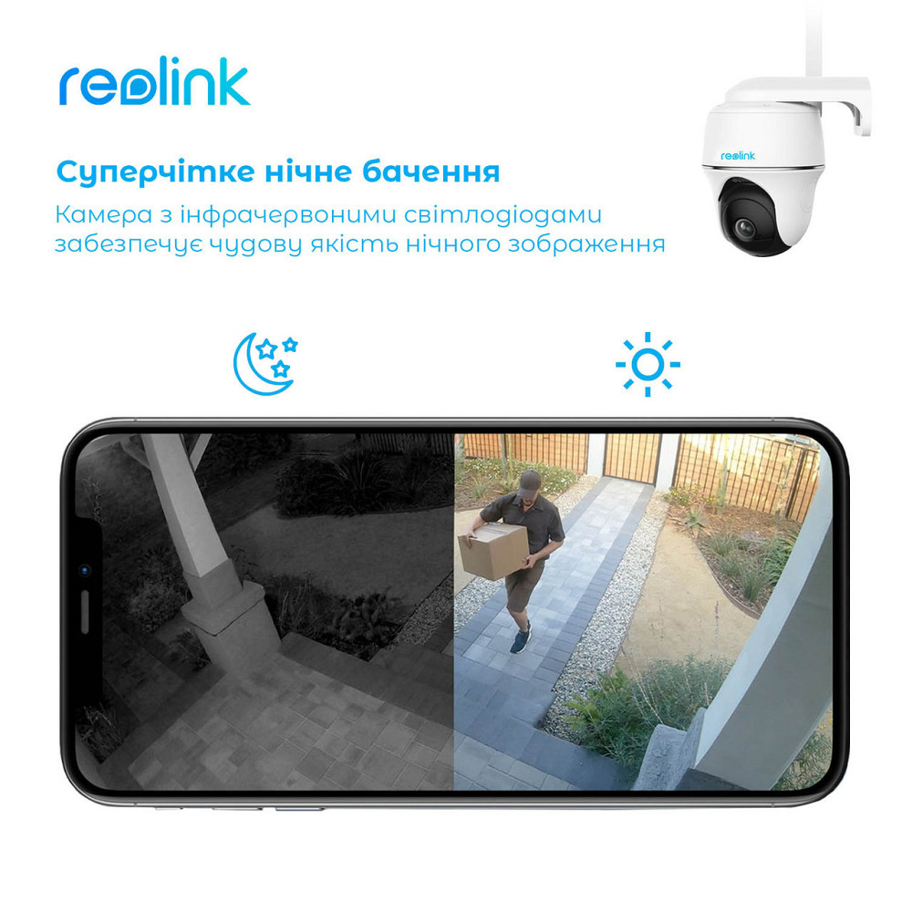 IP-камера Reolink Go PT Plus без сонячної панелі white Харьков - изображение 10