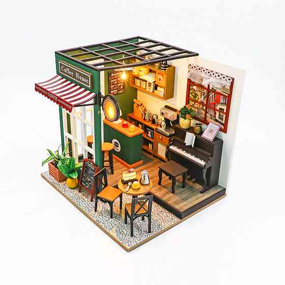 3D Румбокс DIY House «Паризька кав'ярня» + Пилозахисний купол (PC2311Z) Київ