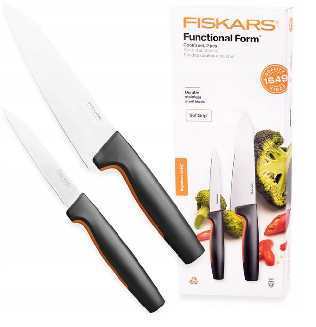 Набор Кухонных Ножей 2 предмета Fiskars 
