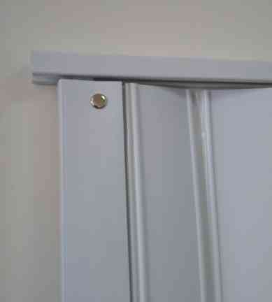 Ширма-гармошка міжкімнатна No15 Білий 820х2030х0,6 мм розсувна пластикова глуха Дніпро