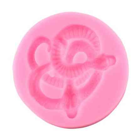 Силиконовая форма Змея 75 мм розовый Киев