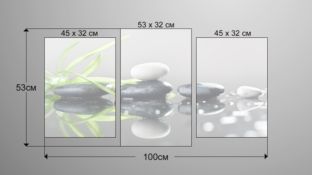 Модульна картина Природа Камені Art-76_3 Київ - фото 4