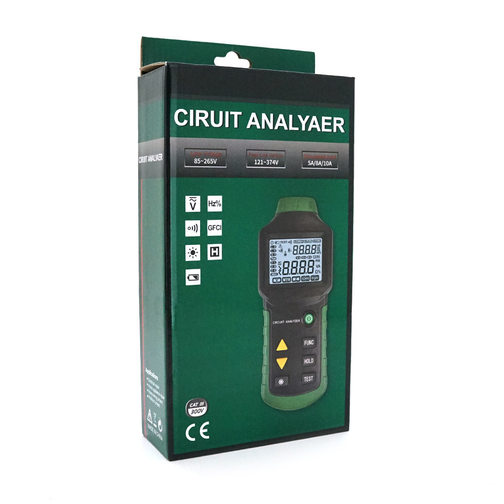 Аналізатор електричних ланцюгів Mayilon MY-5908 Вимірювання: V(AC/DC), A(AC/DC), Ω, C, Hz, cosφ, P/Q/S, THD, кВт·год. Функції: Київ - фото 2