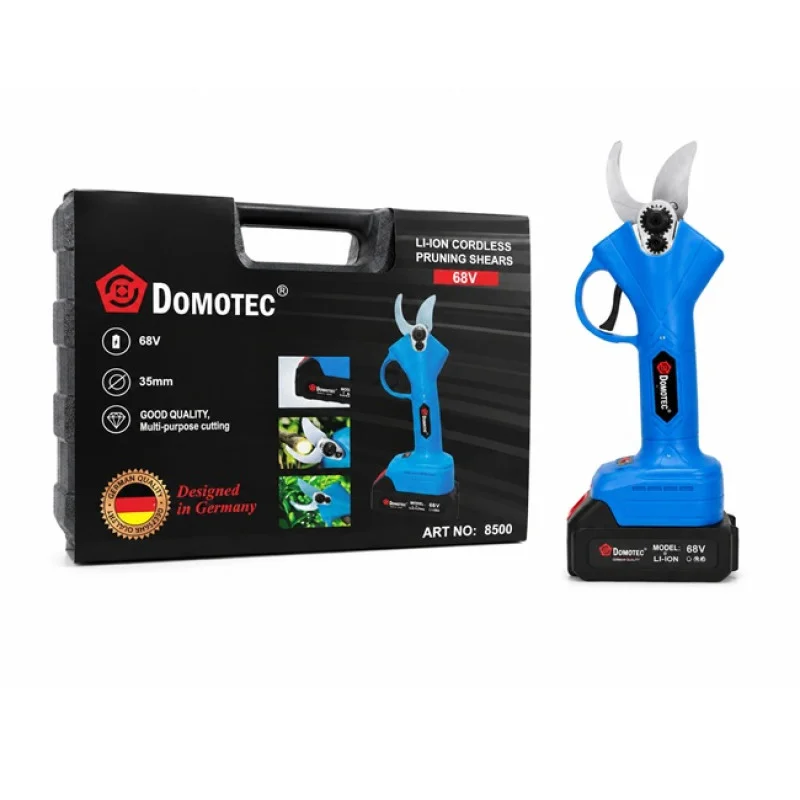 Секатор акумуляторний DOMOTEC 68V для обрізки гілок та чагарників, в кейсі, садовий інструмент Одеса - фото 7