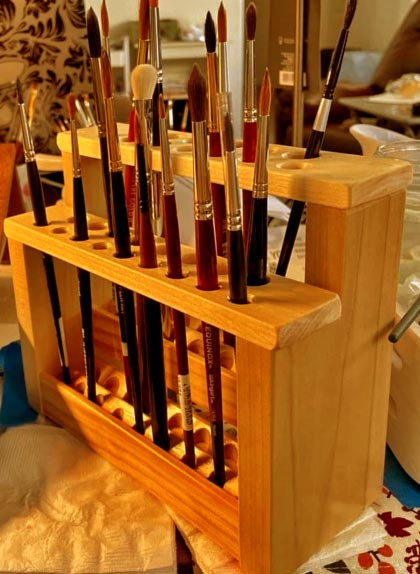 Органайзер для пензлів "Портинат 30" каррі Миколаїв - фото 1