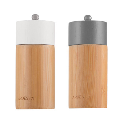 Мельница для специй Ardesto Midori, Набір 2 шт х 35мл для солі та перцю сірий, білий (AR1411B) Винница - изображение 1