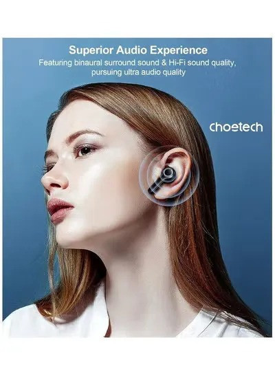 Bluetooth-гарнітура Choetech BH-T06 TWS bluetooth Чорний Харьков - изображение 7