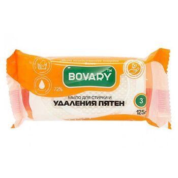 Мило господарське тверде біле 72% "Для прання та видалення плям" ТМ "BOVARY" 125г Гостомель - изображение 1