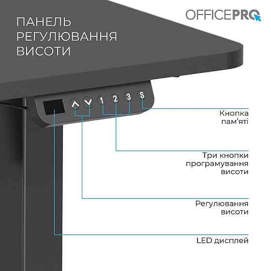 Комп'ютерний стіл OfficePro ODE1670B ( 17847 ) Харьков