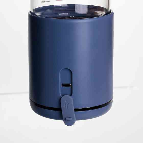 Пляшка з підігрівом для дитячого харчування та напоїв 300 мл з акумулятором підігрівач термос для дитячого харчування Синій HW01BL Коломыя