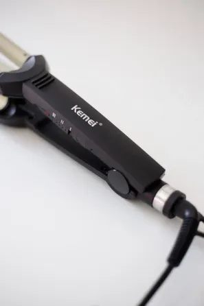 Подвійна плойка-хвиля для волосся з керамічним покриттям, терморегулятором та безпечним наконечником Одеса