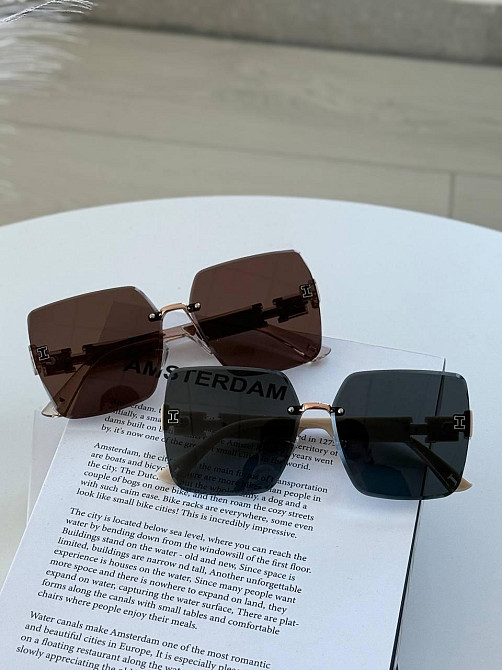 Стильні сонцезахисні окуляри  Hermes 🔥 з металевою оправою Київ - фото 4