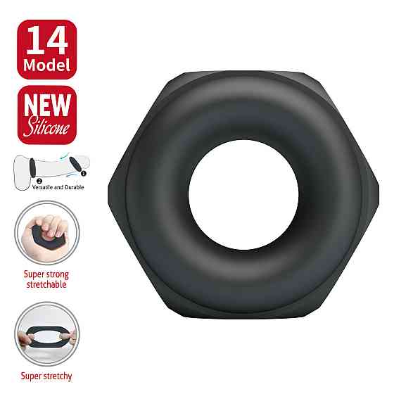 Эрекционное кольцо Crazy Bull №14 - Jarvius super soft silicone, BI-210358 Sex Aura Киев